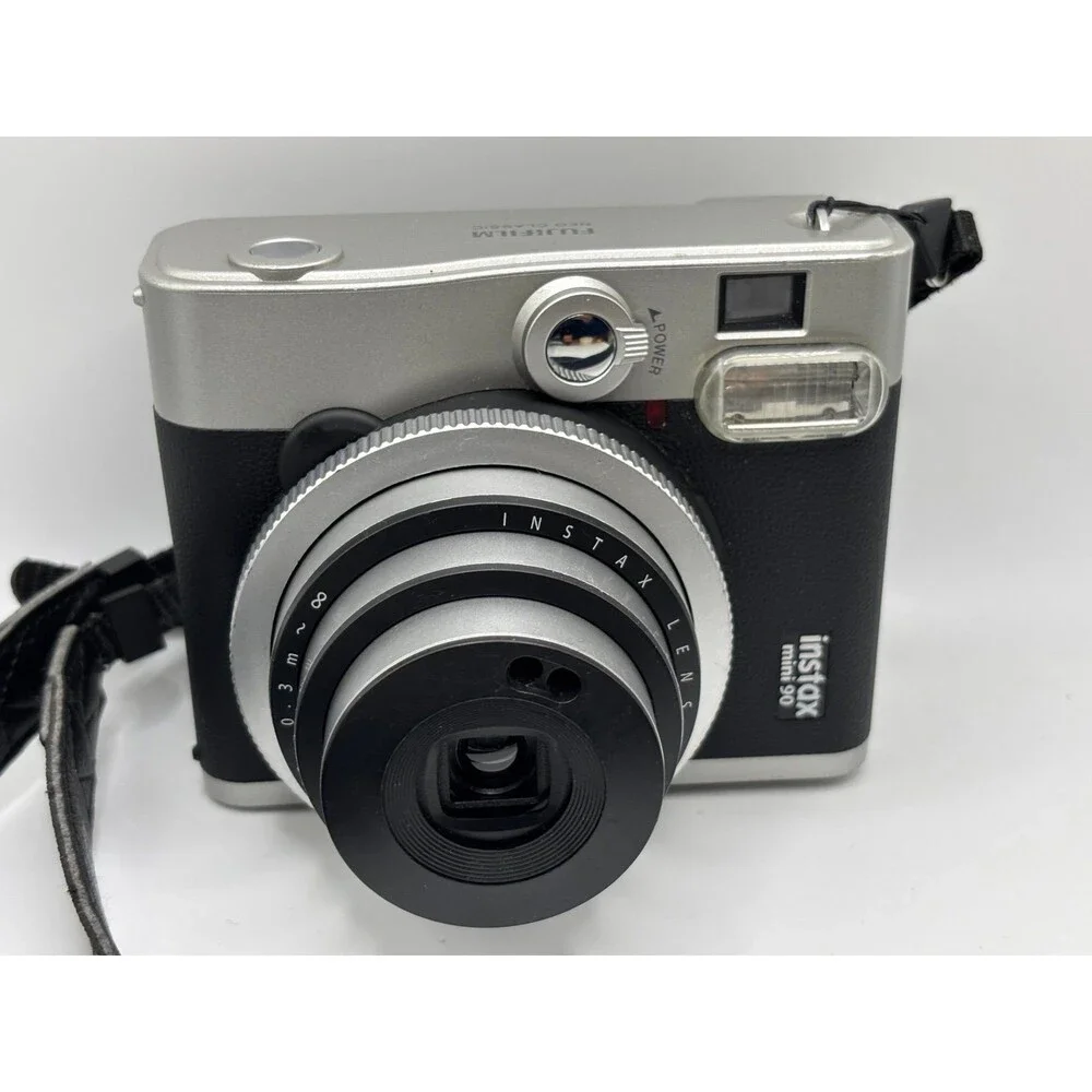 Fujifilm Instax Mini 90 Neo Classic Instant Film Camera with 1 Battery Black